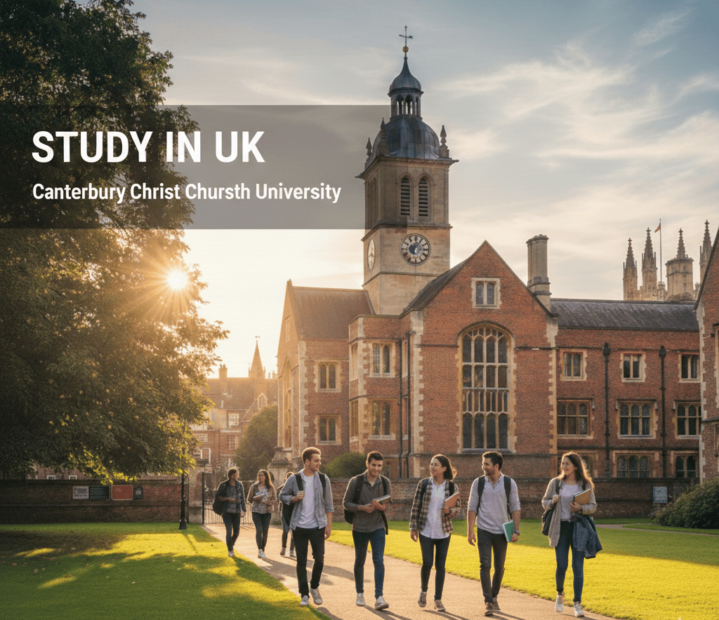 Study in UK: Canterbury Christ Church University - May & September 2026 Intakes